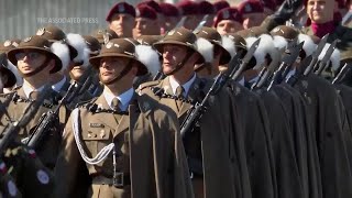 Poland showcases military might during parade [upl. by Ainit891]