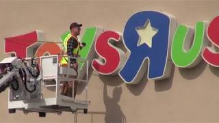 Toys R Us going out of business banner Install [upl. by Notselrahc]