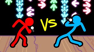 Stickman VS Minecraft Friday Night Funkin  AVM Shorts Animation [upl. by Kellie203]