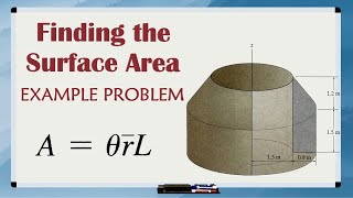 Pappus and Guldinus Surface Area EXAMPLE PROBLEM  Step By Step Explanation and Equations Included [upl. by Abdu]