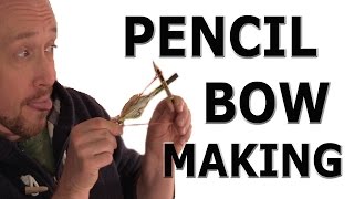 Making a bow with a pencil Bowmaking Tips [upl. by Malik439]