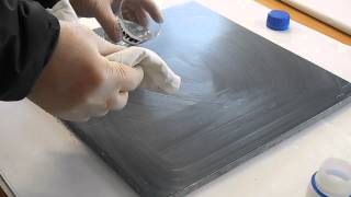 how to polishing a marble surface became opaque due wear and age [upl. by Elinnet]