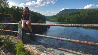 Abandoned Bridge Delaware River viaduct [upl. by Niwdla]