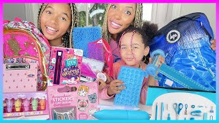 SWAP FOURNITURES SCOLAIRES 2024 BLEU VS ROSE  Back to School Rentrée Scolaire [upl. by Bonita]