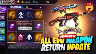 All Evo Gun Return Event Free Fire  New Event Free Fire Bangladesh Server  Free Fire New Event [upl. by Ehpotsirhc]