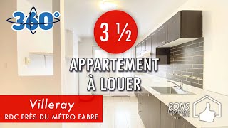 Appartement à louer  Visite virtuelle Apartment Tour  Villeray 3 ½ BonsLocatairescom [upl. by Ruperto571]