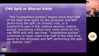 HCGTV Webinar Snippet  CMS Updates Definition for Split or Shared Visits [upl. by Anehs]