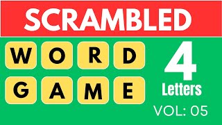 ‎Quizmasterj4x Scramble word game 4 letter  Guess the word  word games to play quiz [upl. by Eleahcim]