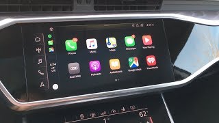 2021 Audi Wireless Apple CarPlay Tutorial Iphone on the dash [upl. by Ibby]