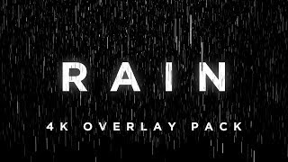 Rain Overlays Pack  4K Motion Graphics Loops [upl. by Park801]