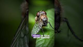 Botflies The Fascinating and Disturbing Life Cycle of Natures Parasite shorts [upl. by Noet]