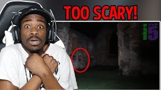 5 Scary Ghost Videos From VERY HAUNTED Places REACTION [upl. by Einnel]