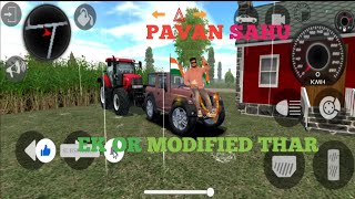 🦁Pavan Sahu Ki Modified Mahindra Thar 😎 Indian Car Simulator 3D Game pavansahu777 pavansahu thar [upl. by Okramed910]