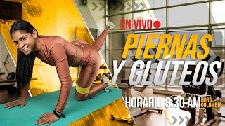 Rutina de Piernas y Glúteos desde casa 🍑 fortalece tus piernas  Adriana Meaury en vivo [upl. by Nereus]