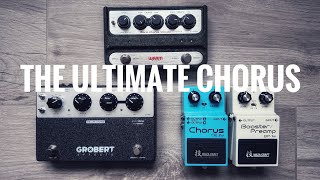 The Ultimate BOSS CE1 Clone Comparison Grobert VS Warm Audio VS Waza Craft [upl. by Areik]