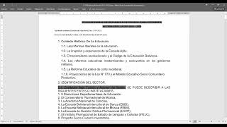 PLAN SECTORIAL DE DESARROLLO INTEGRAL PARA VIVIR BIEN [upl. by Boyce]