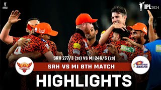 IPL 2024 SRH vs MI 8th Match HIGHLIGHTS  SRH vs MI Match Highlights Travis Head  Abhishek Sharma [upl. by Whalen124]