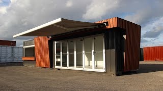 40ft Shipping Container Cafe  Port Shipping Containers [upl. by Anaitsirc]