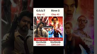 GOAT vs Stree 2 movie comprise end box office day 4 would wide collections stree2 goat movie [upl. by Novaelc469]