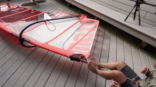 How to Downhaul a Windsurf Sail The Easy Way [upl. by Amek818]