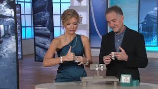 Ecclissi Sterling Silver Square Beaded Stretch Watch on QVC [upl. by Ahsinaj]