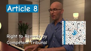 Article 08  Right to Remedy by Competent Tribunal [upl. by Ardnazxela]