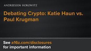 Debating Crypto Katie Haun vs Paul Krugman [upl. by Neeloj]