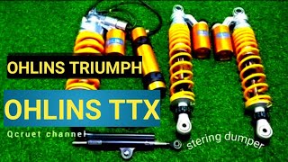 Ohlins ttx ex Ducati Multistrada 1200s  ohlins Triumph double rear shock absorber [upl. by Aicenat]