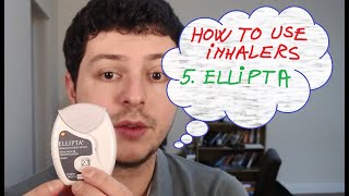 5 How to use inhalers  Ellipta Incruse Anoro Relvar Trelegy Breo [upl. by Pietrek809]