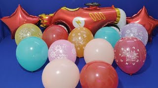 FUN MYLAR BALLOON AND LOTS OF COLOUR BALLOONS BLOWING AND POPPING l SATISFYING VIDEO [upl. by Spracklen164]