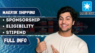 MAERSK SHIPPING STIPEND  ELIGIBILITY  FULL INFORMATION OJAS LALLA  living [upl. by Sagerman270]