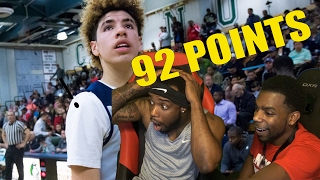 LaMelo Ball SCORES 92 POINTS IN A GAME REACTION Impressed Or Naw [upl. by Sinnelg]