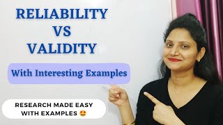 30 VALIDITY vs RELIABILITY  Reliability amp Validity in Research  Interesting Examples research [upl. by Pazit]