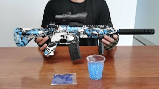 M416 Splatter Ball Gun Unboxing 2022  Electric Gel Ball Blaster [upl. by Suidaht]