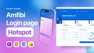 Demo Hotspot Login Page  Amfibi Template [upl. by Tavie996]