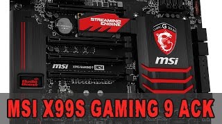 Review MSI X99S Gaming 9 ACK  Unboxing amp Review German [upl. by Atinot]