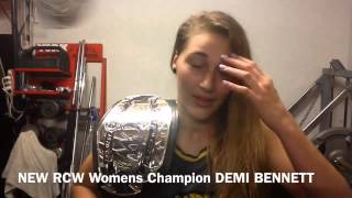 RIOT CITY WRESTLING  New RCW Womens Champion Demi Bennett Rhea Ripley [upl. by Aenit]