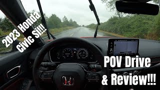 2023 Honda Civic Si 6MT  Absolute Magic  POV Drive amp Review [upl. by Enamrahs]