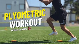 PLYOMETRIC Workout For SPEED  Soccer Specific [upl. by Ayotak780]