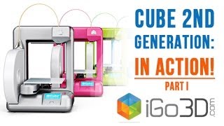 iGo3D  3D Systems Cube 2nd Gen  Cubify Cube 2 3D Drucker in Aktion bei iGo3Dcom Teil 1 [upl. by Aniweta]