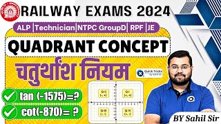 Sahil Express for RRB ALPTech 2024  Trigonometry Quadrant ConceptPractice Questions by Sahil Sir [upl. by Bowyer226]