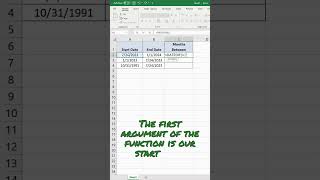 How to Count the Number of Months Between Two Dates in Excel [upl. by Ahseneuq]