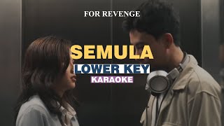 KARAOKE for Revenge  Semula LOWER KEY [upl. by Ema]