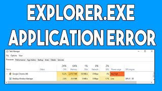 How To Fix Explorerexe Application error on Windows 10 [upl. by Cassiani]