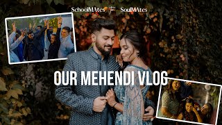 Our Mehendi Vlog💙✨  Mridul and Aditya [upl. by Ennagrom]