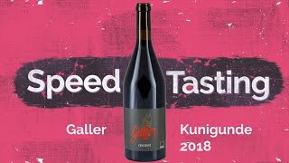 Vier Flaschen Speedtasting Galler Kunigunde 2018 aus PiwiReben [upl. by Irakab]