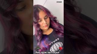 Red violet hair colour transformation fuzionsalonambala 9991435151 [upl. by Lepine]