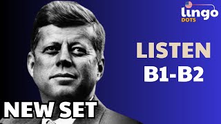 JFKENNEDY  B1B2 English Podcast  B1B2 English Listening [upl. by Aynotahs]