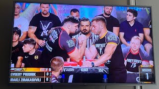 Irakli Zirakashvili vs Evgeny Prudnik Post Armwrestling Match East vs west 13 [upl. by Onofredo561]