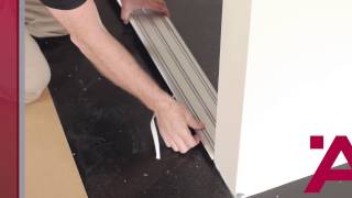 Aluflex Sliding Door Installation Guide 2 of 7 Installing Top and Bottom Tracks [upl. by Sutsugua]